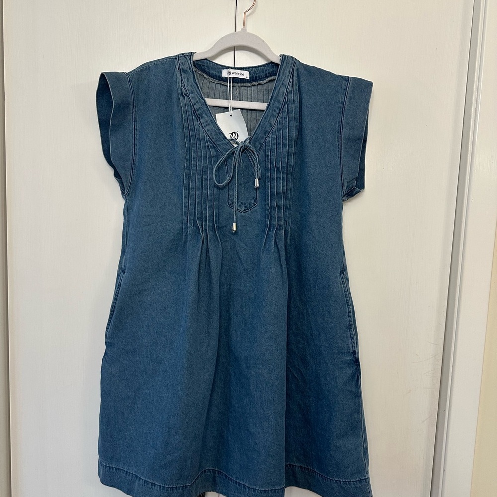 Casual Denim Blue Dress